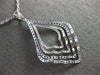 LARGE 2.03CT DIAMOND & AAA SAPPHIRE 18KT WHITE GOLD MULTI ROW TEAR DROP NECKLACE