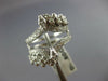 ESTATE WIDE .80CT DIAMOND 14KT WHITE GOLD INSERT WEDDING ANNIVERSARY RING #26107