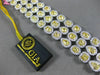 LARGE 20.24CT WHITE & FANCY YELLOW DIAMOND 18KT TWO TONE GOLD 3D TENNIS BRACELET