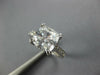 ESTATE WIDE 3.0CT AAA CZ 14K WHITE GOLD 3D CLASSIC CUSHION & ROUND RING #26881