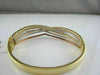 ANTIQUE WIDE DIAMOND 18K TRICOLOR GOLD MULTI ROW BANGLE