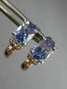 ESTATE 2.56CT DIAMOND & AAA TANZANITE 14KT WHITE GOLD 3D HANGING EARRINGS #20007