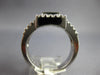 .90CT DIAMOND & AAA SAPPHIRE 14KT WHITE GOLD PRINCESS & ROUND INVISIBLE FUN RING