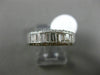 ESTATE .50CT BAGUETTE DIAMOND 14KT WHITE GOLD 3D 5mm WEDDING ANNIVERSARY RING