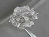 ANTIQUE MASSIVE FILIGREE 18KT WHITE FLOWER 4.67CT DIAMOND RING ONE OF A KIND!!!