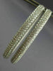 ESTATE EXTRA LARGE 7.64CT DIAMOND 18KT WHITE GOLD 3D OVAL HOOP HANGING EARRINGS