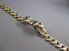 LARGE .36CT DIAMOND & AAA SAPPHIRE & BLACK ENAMEL 14K YELLOW GOLD CUBAN BRACELET