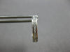 ANTIQUE .35CT DIAMOND 18KT WHITE GOLD 3D FILIGREE SQUARE HUGGIE EARRINGS #28016