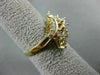 ESTATE LARGE 1.26CT MARQUISE & ROUND DIAMOND 14K YELLOW GOLD COCKTAIL RING 21999