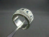 ESTATE LARGE 2.94CT DIAMOND & AAA SAPPHIRE 14KT WHITE GOLD RING SIMPLY STUNNING