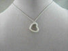 ANTIQUE LARGE MICRO PAVE 14KT WHITE GOLD DIAMOND HEART PENDANT ONE OF A KIND !!!