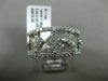 ESTATE WIDE 1CT ROUND & PRINCESS DIAMONDS 14KT WHITE GOLD 3D SEMI ETERNITY RING