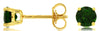 ESTATE 1.10CT AAA RUSSALITE 14KT YELLOW GOLD 3D CLASSIC 4 PRONG STUD EARRINGS