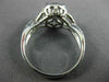 ESTATE 2.93CT AAA WHITE TOPAZ 14KT WHITE GOLD 3D INFINITY LOVE ENGAGEMENT RING