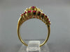 1.16CT DIAMOND & AAA RUBY 14KT WHITE GOLD MULTI SHAPE FLOWER INFINITY LOVE RING