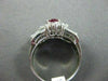 ANTIQUE 1.96CT DIAMOND & AAA RUBY PLATINUM FLOWER DESIGN ENGAGEMENT RING AMAZING