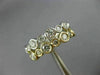 WIDE 2.16CT DIAMOND 14KT WHITE & YELLOW GOLD BEZEL DOUBLE STACKABLE WEDDING RING