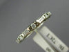 ANTIQUE .72CT DIAMOND 14KT WHITE GOLD 3D ETERNITY WEDDING ANNIVERSARY RING #2590