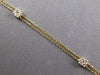 2.03CT DIAMOND 14KT YELLOW GOLD 3D CLUSTER SQUARE TEAR DROP BY THE YARD NECKLACE