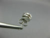 ESTATE .50CT DIAMOND 14KT WHITE GOLD 3D ROUND SOLITAIRE CLUSTER STUD EARRINGS
