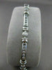 ESTATE 1.71CT DIAMOND 14KT WHITE GOLD CHANNEL LINK TENNIS BRACELET G VS #1474