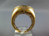 EXTRA LARGE 6.92CT DIAMOND & AAA PINK QUARTZ 14KT YELLOW GOLD FLOWER BEZEL RING