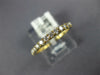 ESTATE .39CT DIAMOND 18KT YELLOW GOLD 3D ROUND 2mm CLASSIC ANNIVERSARY RING