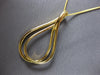 ESTATE LARGE .36CT DIAMOND 18K YELLOW GOLD DOUBLE TEAR DROP FUN FLOATING PENDANT