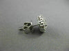 ESTATE LARGE 1.58CT DIAMOND 18KT WHITE GOLD CLUSTER FLOWER CLASSIC STUD EARRINGS