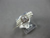 .40CT DIAMOND 14KT WHITE GOLD CLASSIC ROUND SQUARE ENGAGEMENT WEDDING RING SET