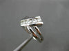 ESTATE WIDE .62CT DIAMOND 14KT WHITE GOLD 5 STONE JOURNEY LOVE RING #17788