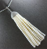 EXTRA LARGE & LONG .51CT DIAMOND & AAA SOUTH SEA PEARL 18KT WHITE GOLD NECKLACE