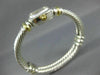 LARGE DAVID YURMAN 18K YELLOW GOLD & 925 STERLING SILVER MABE PEARL WATCH #26600