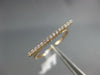 ESTATE .09CT DIAMOND 18KT ROSE GOLD 3D CLASSIC BAR RING