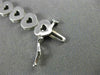 ANTIQUE .90CT ROUND CUT DIAMOND 14K WHITE GOLD OPEN HEART LOVE BRACELET #19204