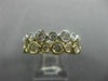 WIDE 2.16CT DIAMOND 14KT WHITE & YELLOW GOLD BEZEL DOUBLE STACKABLE WEDDING RING