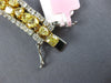 EXTRA LARGE 28.26CT WHITE & FANCY YELLOW DIAMOND 18K 2 TONE GOLD TENNIS BRACELET