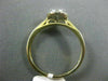 ESTATE .26CT DIAMOND 14KT YELLOW GOLD CLUSTER FILIGREE HALO FRIENDSHIP LOVE RING