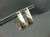 ESTATE LARGE 1.56CT DIAMOND 14KT WHITE GOLD INVISIBLE HUGGIE EARRINGS #1674