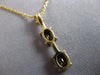 1.11CT DIAMOND & AAA SMOKY TOPAZ 14KT YELLOW GOLD OVAL & ROUND FLOATING PENDANT