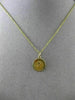 ESTATE 14KT YELLOW GOLD 3D STARBURST CROSS RELIGIOUS CONFIRMATION PENDANT #24994