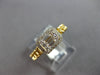 .22CT DIAMOND 14KT YELLOW GOLD ROUND & BAGUETTE INVISIBLE SQUARE LOVE KNOT RING