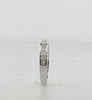 ESTATE .52CT DIAMOND 18KT WHITE GOLD CLASSIC PRINCESS CHANNEL ANNIVERSARY RING