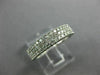 .50CT DIAMOND 14KT WHITE GOLD MULTI ROW FILIGREE SEMI ETERNITY ANNIVERSARY RING