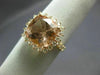 ESTATE LARGE 4.35CT DIAMOND & AAA MORGANITE 14K ROSE GOLD SQUARE ENGAGEMENT RING