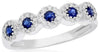 .50CT DIAMOND & AAA SAPPHIRE 14KT WHITE GOLD CLASSIC MULTI FLOWER HALO FUN RING