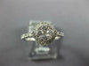 ESTATE .60CT DIAMOND 18KT WHITE GOLD CLUSTER SQUARE GEOMETRICAL FRIENDSHIP RING