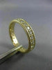 ESTATE WIDE 1.20CT DIAMOND 14KT YELLOW GOLD MILGRAIN ROPE ETERNITY WEDDING RING