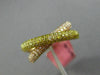ESTATE .36CT PINK & FANCY YELLOW DIAMOND 18KT YELLOW & ROSE GOLD MULTI ROW RING