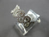 ESTATE WIDE 1.13CT DIAMOND 18K WHITE GOLD ROUND INFINTY WEDDING ANNIVERSARY RING